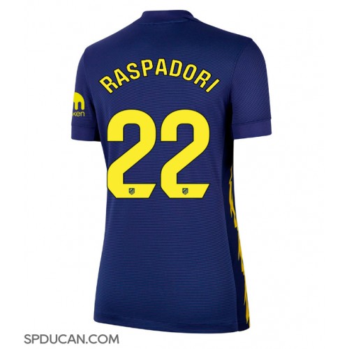 Zenski Nogometni Dres Atletico Madrid Giacomo Raspadori #22 Gostujuci 2025-26 Kratak Rukav